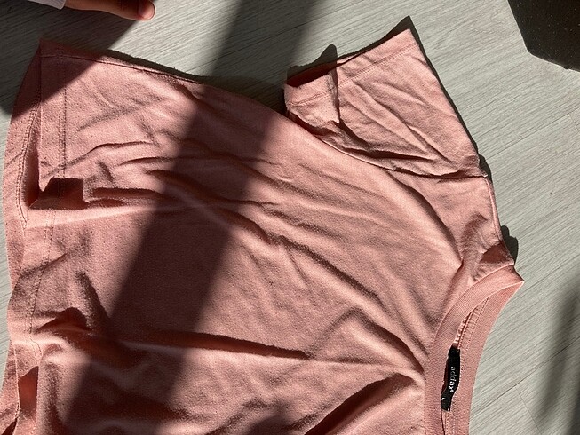 l Beden pembe Renk Addax crop toz pembe tshirt