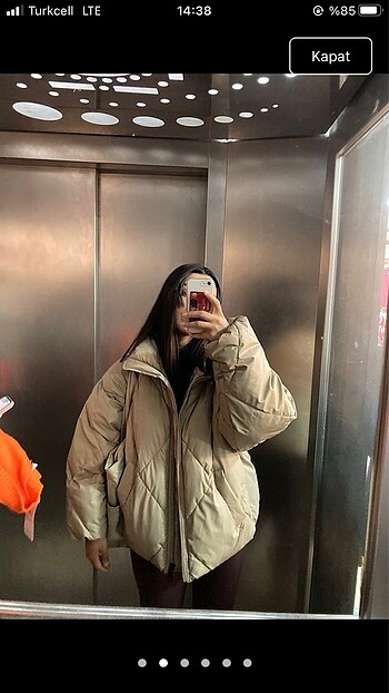 Mavi Jeans Mavi jeans bej şişme mont
