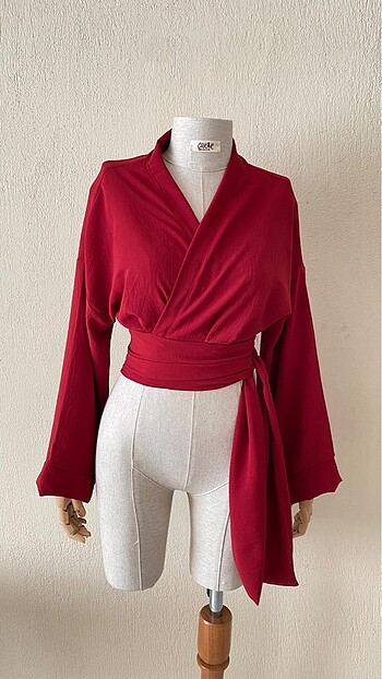 38 Beden Belden bağlamalı kimono