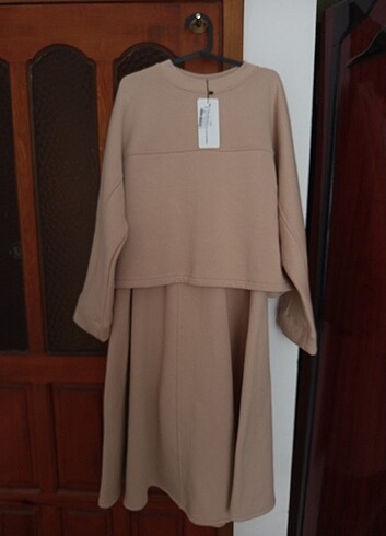 l Beden Sweat etek takım camel