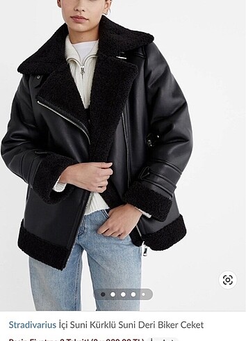 stradivarius biker ceket
