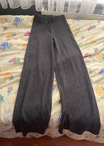 Bershka Koyu Gri Fitilli Triko Alt