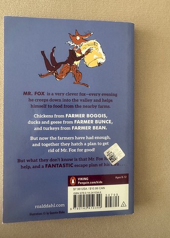 Beden Roald Dahl - Harika Bay Tilki Hikaye Kitabı İngilizce