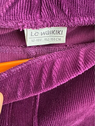 12-13 Yaş Beden mor Renk LC Waikiki kadife Tayt