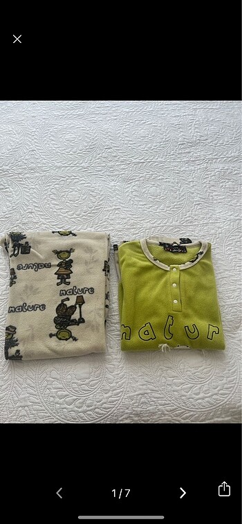 Aqua polar pijama takımı