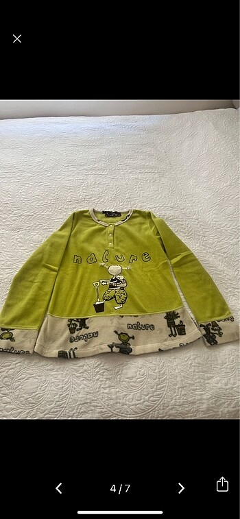xs Beden Aqua polar pijama takımı