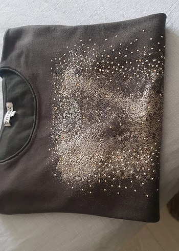 yesil Payetli Uzun Kollu  perlina kışlık kazak - Görsel 5