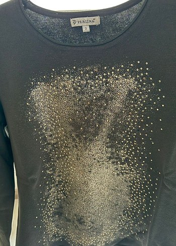 yesil Payetli Uzun Kollu  perlina kışlık kazak - Görsel 2