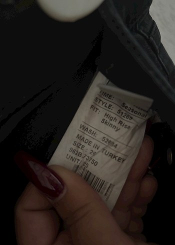 Siyah Yırtık Detaylı Kadın Kot Pantolon ltb - Görsel 3