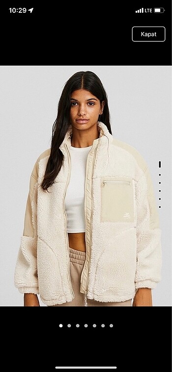 Bershka peluş mont