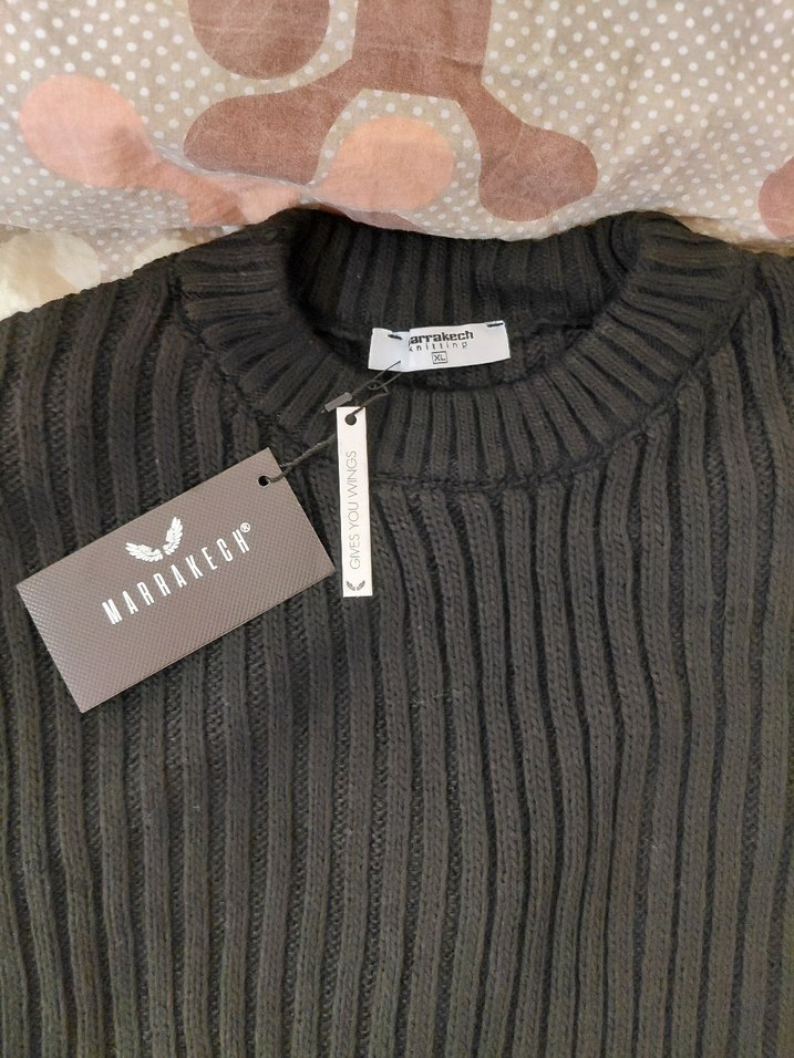 Siyah Triko Kadın Kazak - Görsel 2