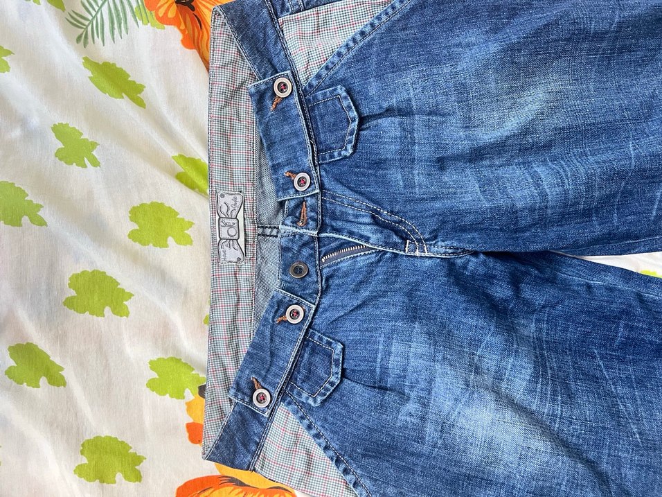 Düşük bel wide leg jean - Görsel 3