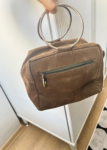 Moschino Vintage Süet Kadın Çanta - Görsel 3