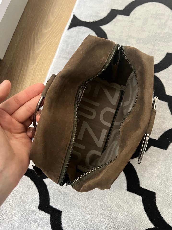 Moschino Vintage Süet Kadın Çanta - Görsel 4