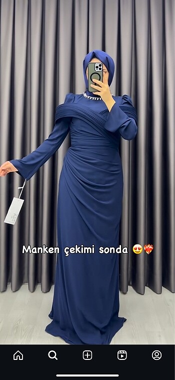 Çok şık tesettür abiye