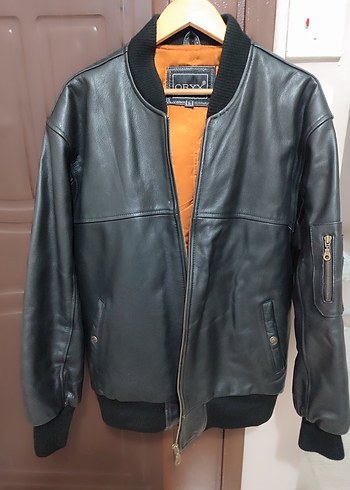 Siyah Deri Biker Ceket