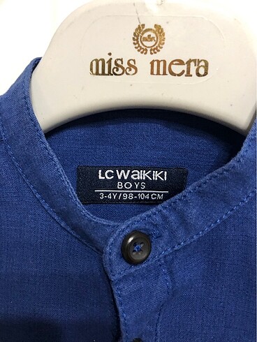 4 Yaş Beden lacivert Renk Lc Waikiki Erkek Çocuk Gömlek