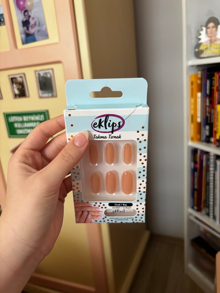 Eklips Bej Takma Tırnak Seti - Görsel 3
