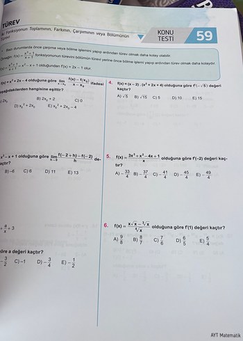 Eğitim Vadisi AYT Matematik Multi Test Kitabı