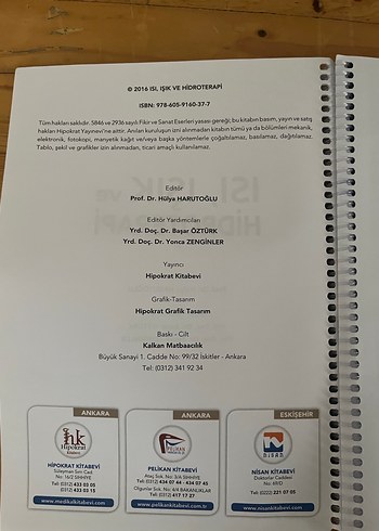 Isı, Işık ve Hidroterapi Kitabı 
fizyoterapi ve rehabilitasyon - Görsel 2