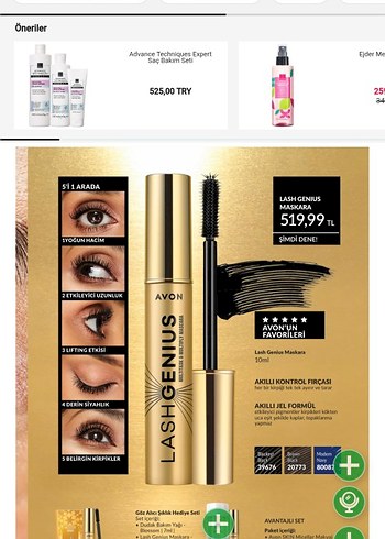 Parlak Bej Maskara - 5 Kirpik Etkisi - Görsel 2