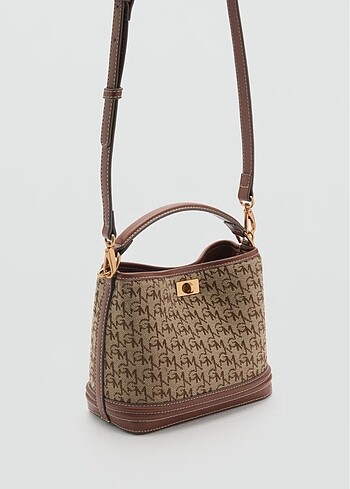 MANGO LOGO DESENLİ MİNİ SHOPPER ÇANTA