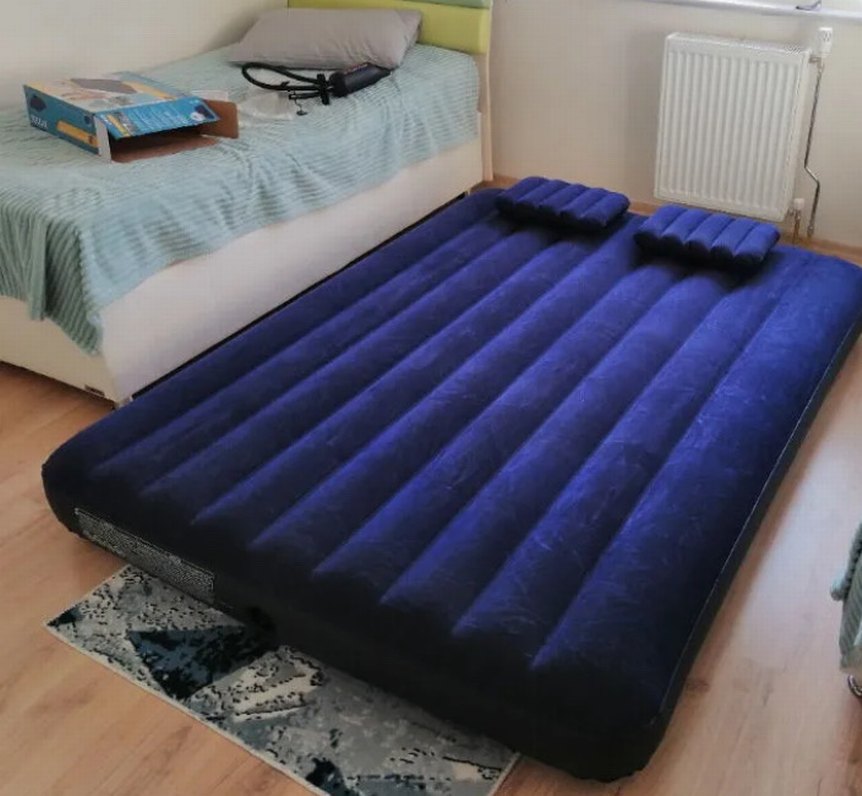 Intex çift kişilik şişme yatak - Görsel 4