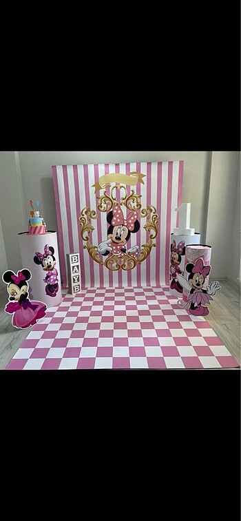 Minie mouse doğum günü konsepti