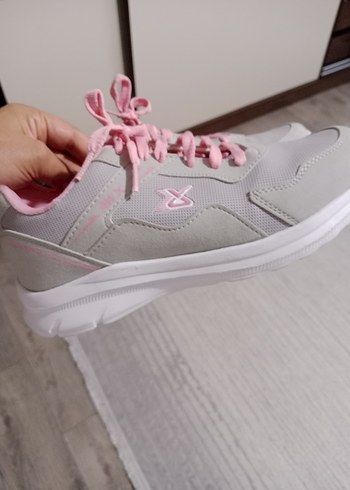 39 Beden pembe Renk Pembe Bağcıklı Kadın Spor Ayakkabı