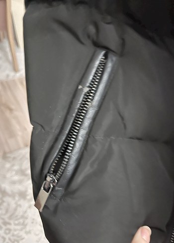 Gri Kadın Kışlık Kürklü Sokak Stili Mont - Görsel 8