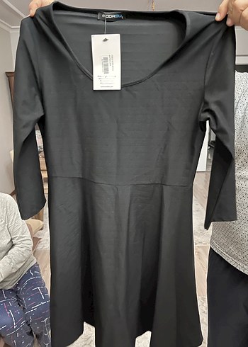 Siyah Uzun Kollu Salaş Tunik - Görsel 2