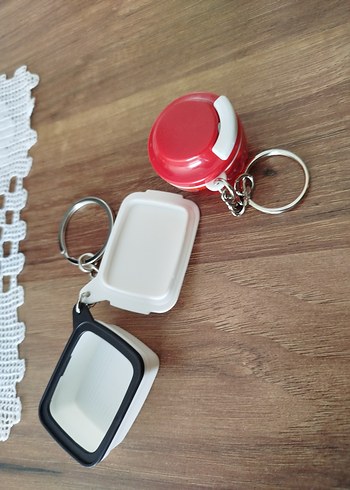 Beden orjinal tupperware anahtarlık ve magnet pembe şişe