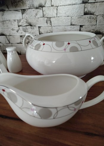 Karaca kırk beyaz zarif desen - Görsel 5