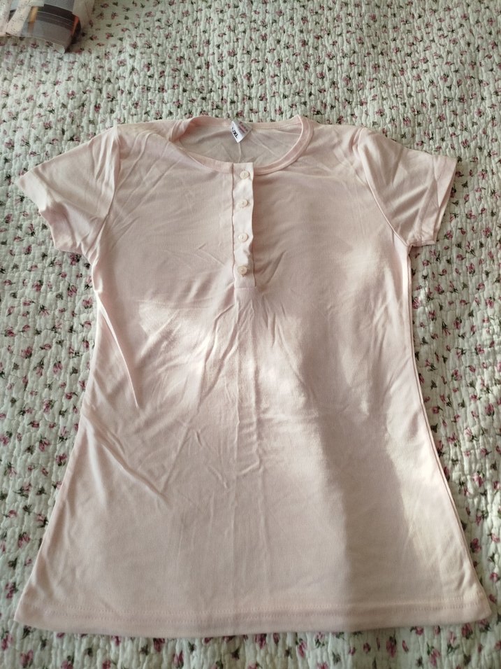 Pembe Desenli Uzun Kollu Rahat Pijama Takımı - Görsel 5