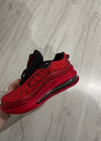 Kırmızı Bağcıklı Spor Ayakkabı - Görsel 10