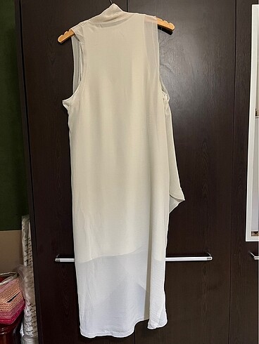 H&M Şifon, tül, su yeşili abiye