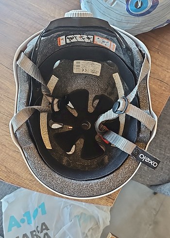 Beyaz Bisiklet, paten Kask velcro - Görsel 3