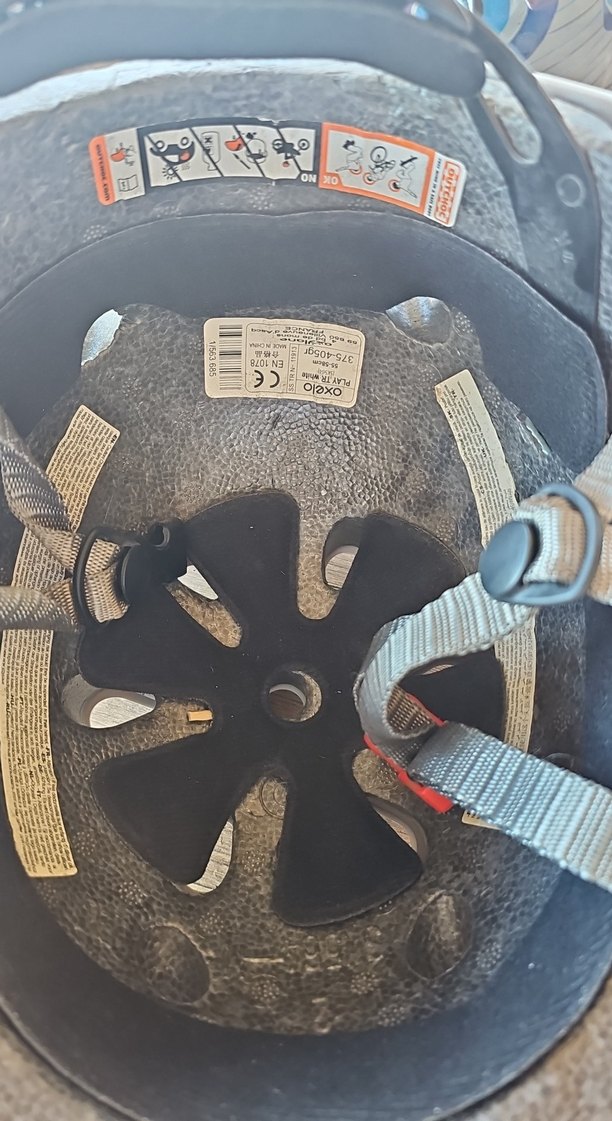 Beyaz Bisiklet, paten Kask velcro - Görsel 2