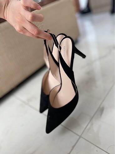 41 Beden siyah Renk topuklu ayakkabı