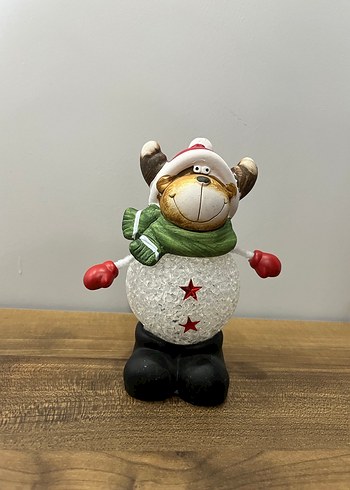 Renkli Geyik Figürlü yılbaşı süsü