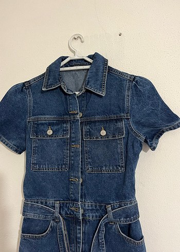 Kadın Kot Tulum - Görsel 4