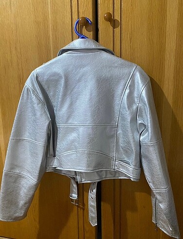 m Beden gri Renk Pull&Bear deri ceket