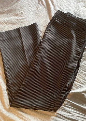 s Beden vintage düşük bel kumaş pantolon
