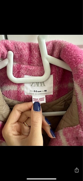 24-36 Ay Beden Zara ceket