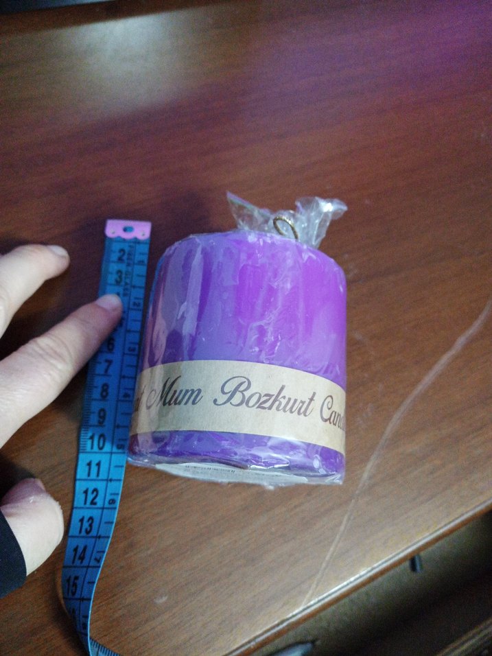 Pastel Mor Mum - Candle Bockut - Görsel 2