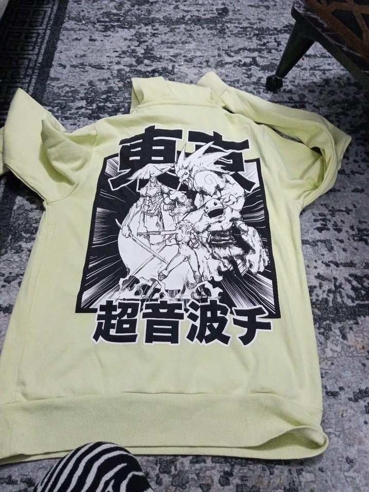 Sarı Kapüşonlu Oversize Sweatshirt - Görsel 3