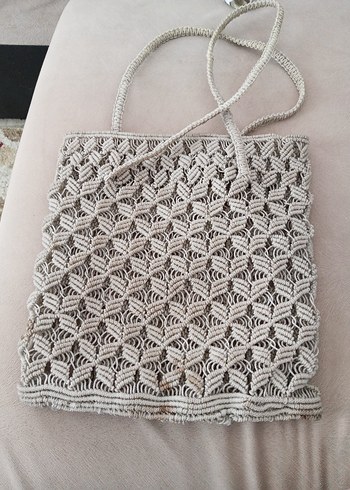 Diğer Dantel Detaylı Bohem Örgü Kadın Çanta