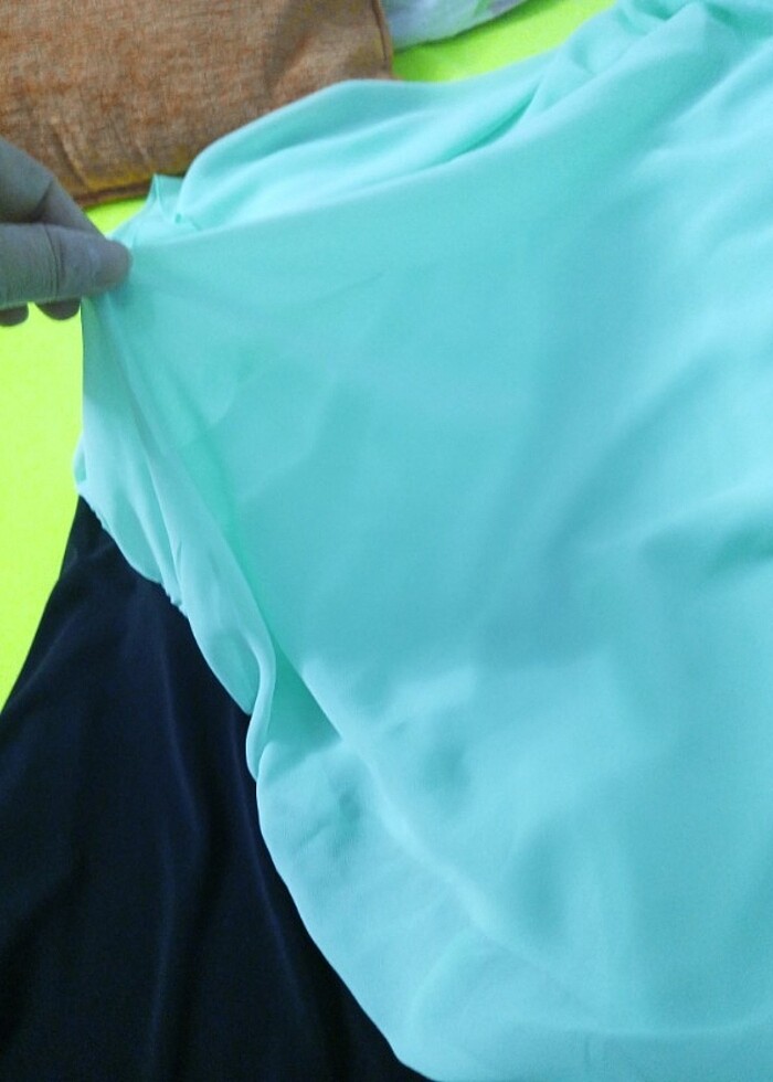 Xl-xxl bedene uyumlu likralı tüllü abiye  - Görsel 2