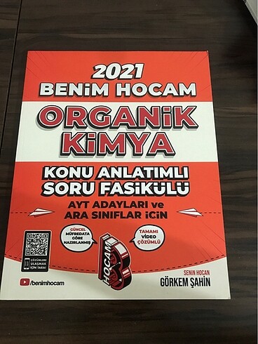 Benim Hocam Organik Kimya Konu Anlatımlı Soru Fasikülü