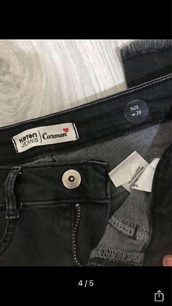 28 Beden gri Renk Koton jean pantolon